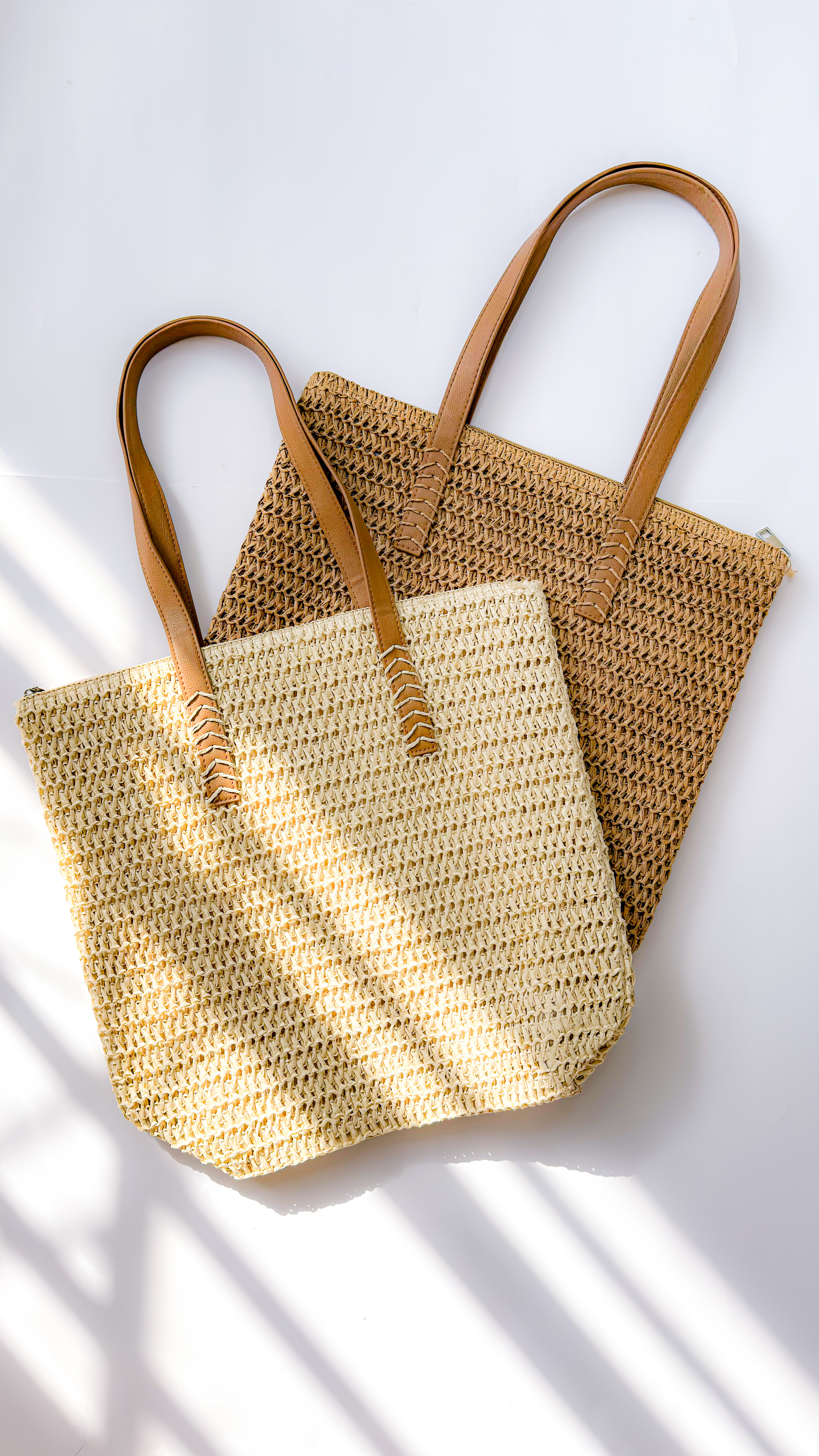 کیف رافیا بند چرم