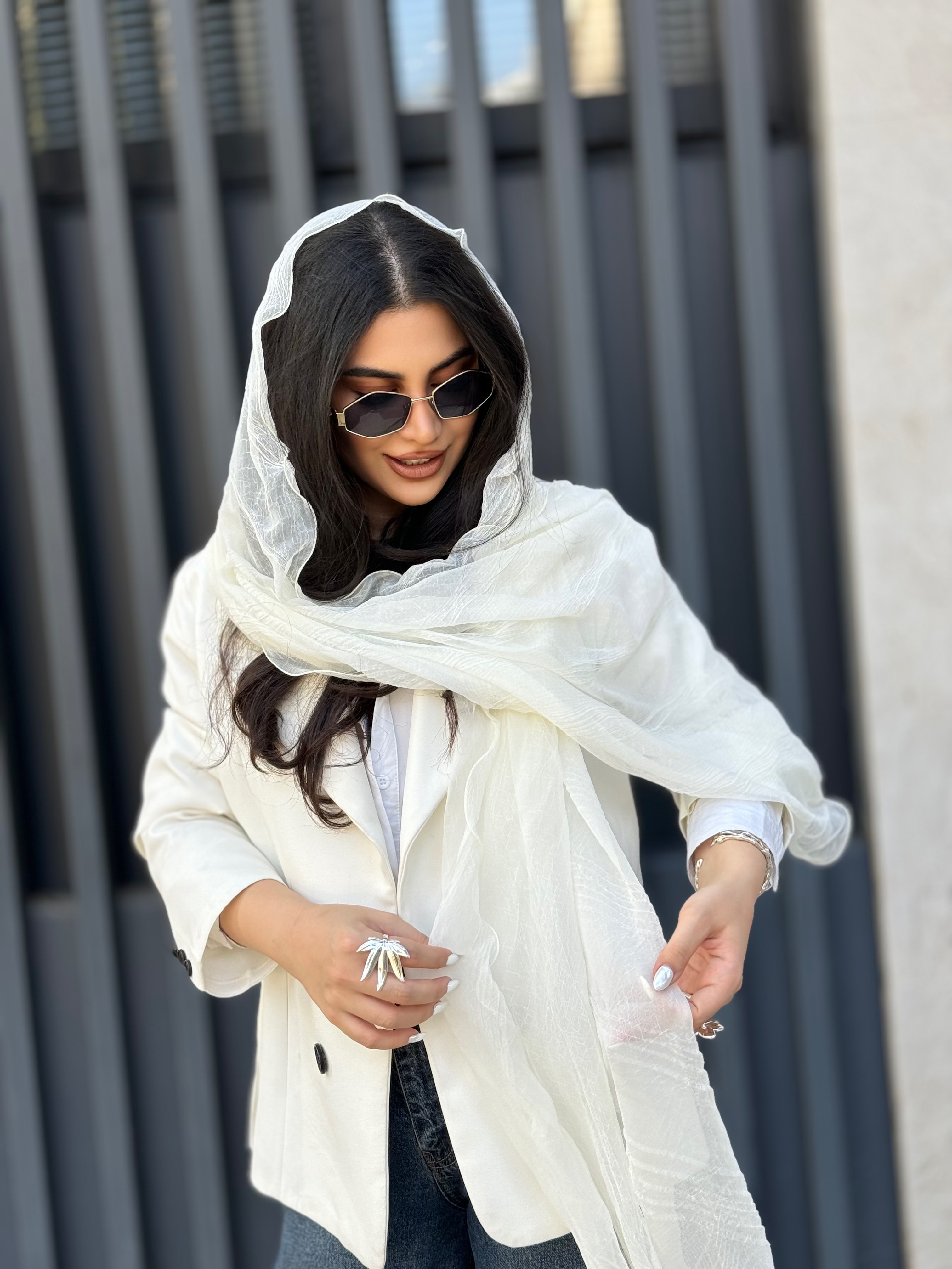نمای دیگر از شال حریر وارداتی اعلا