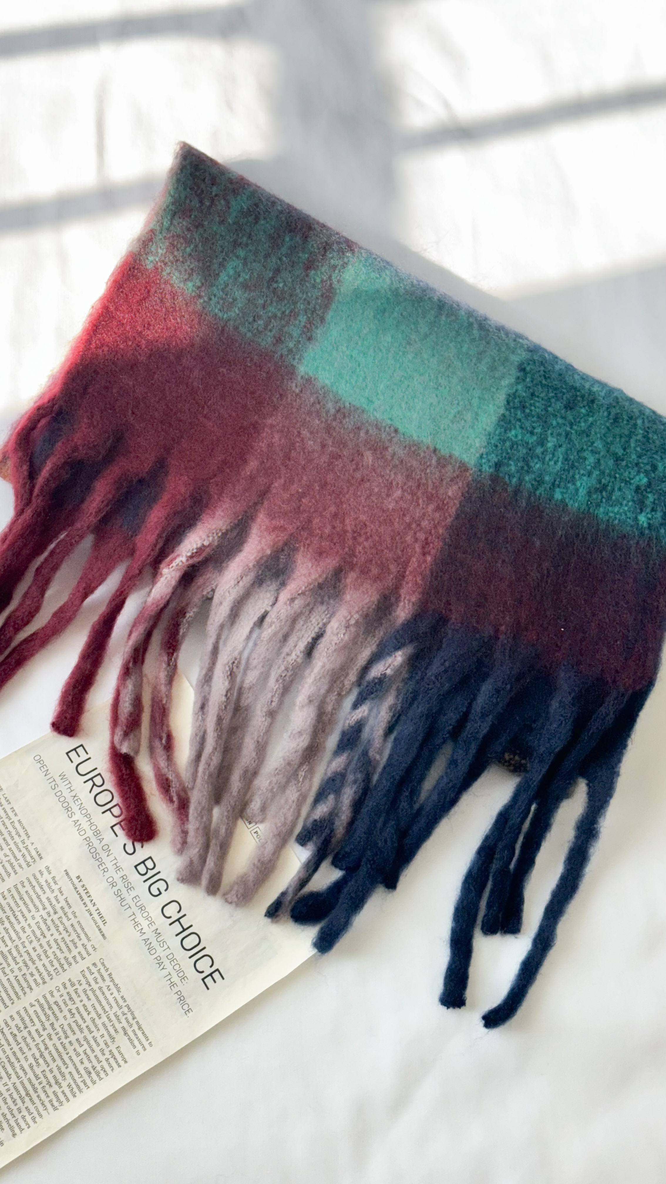 بیگ اسکارف چهارخونه پینترستی 3