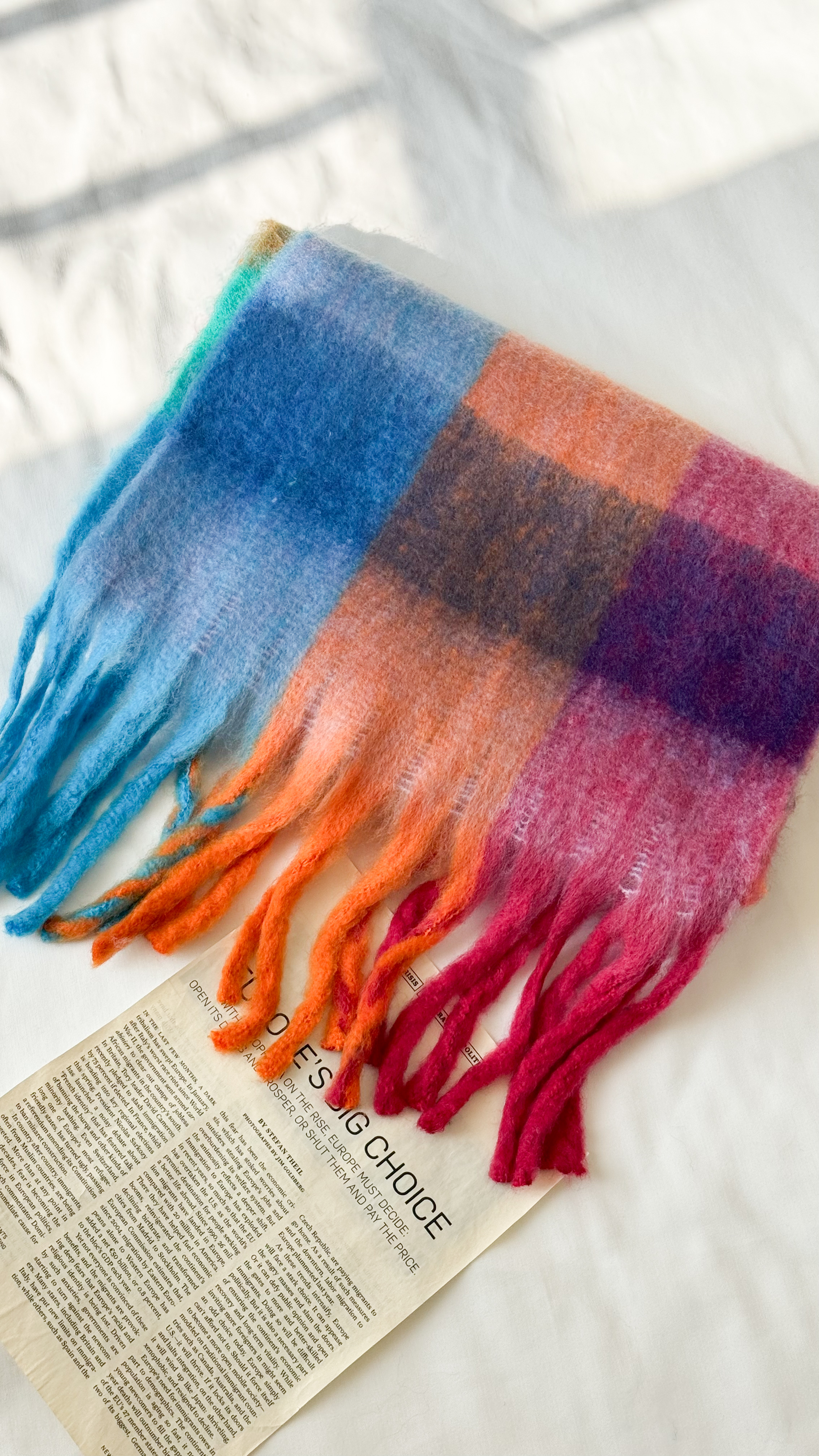 بیگ اسکارف چهارخونه پینترستی 5