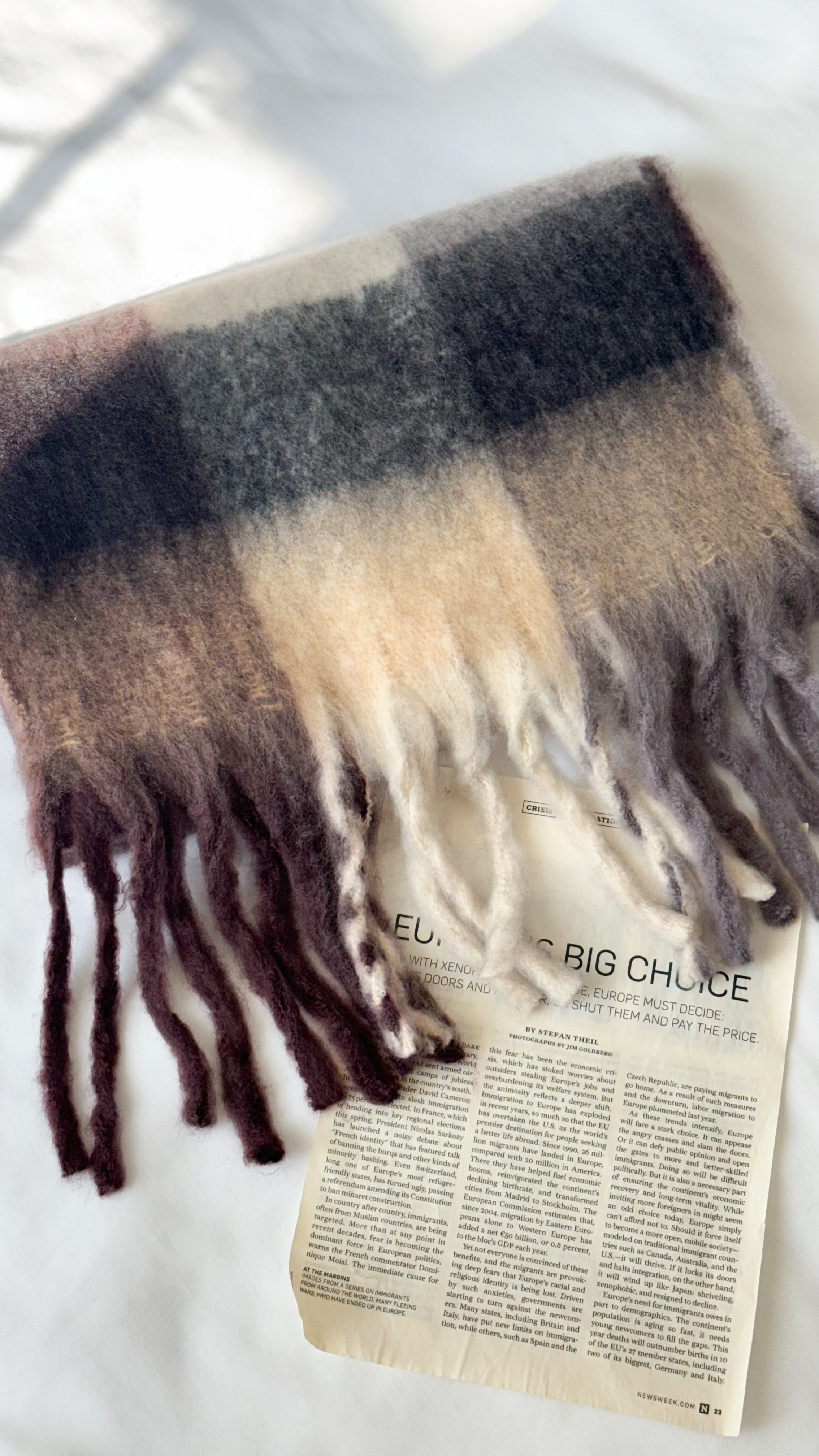 بیگ اسکارف چهارخونه پینترستی 9