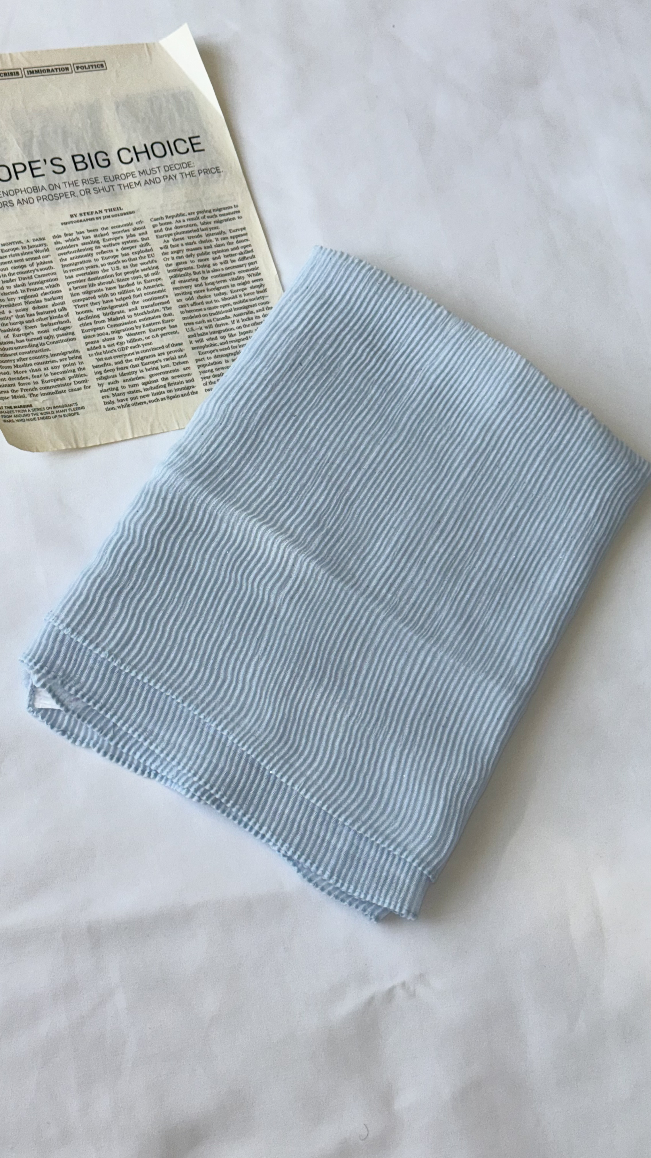 شال پلیسه رنگی