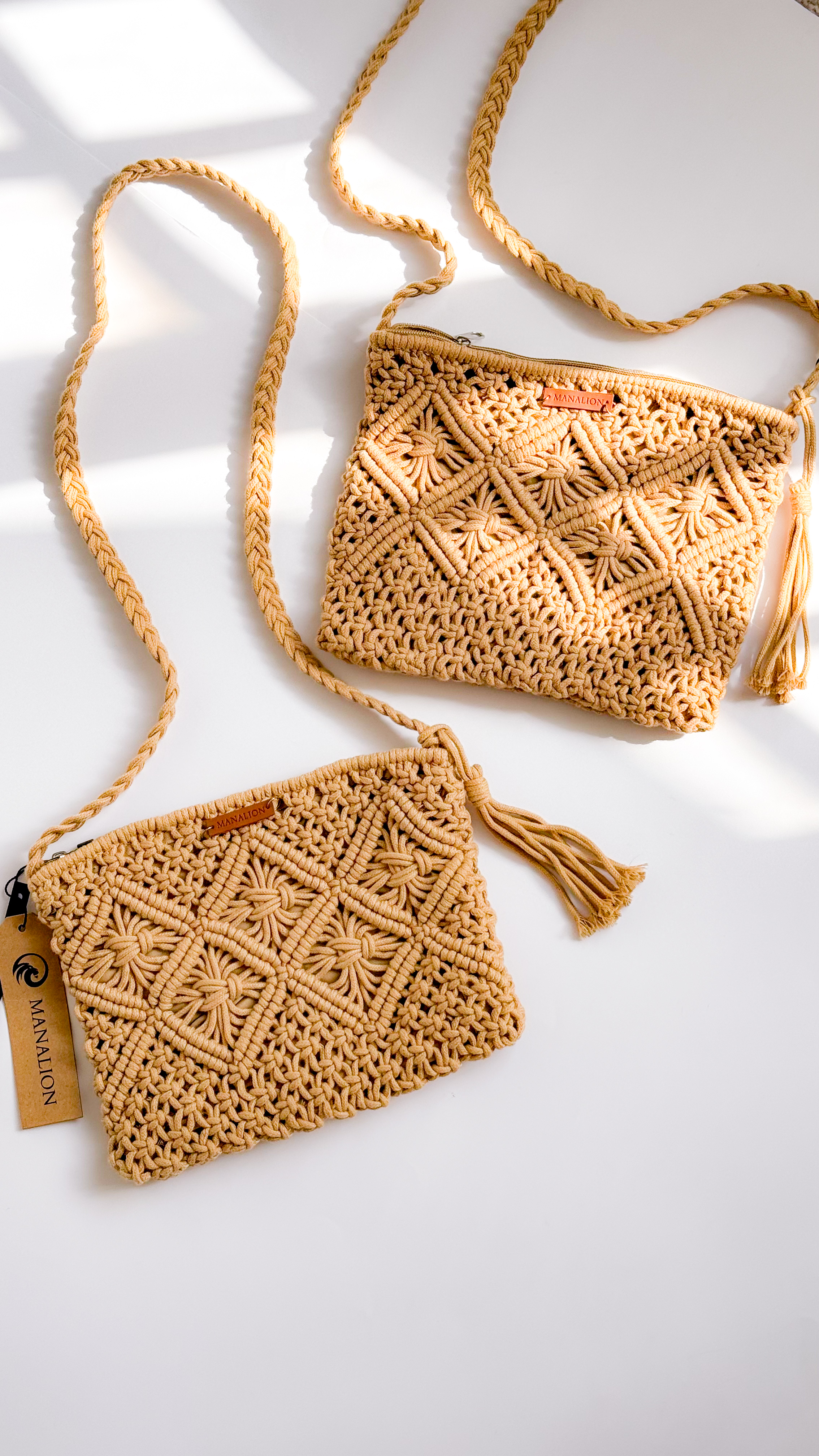 کیف مکرومه ساده