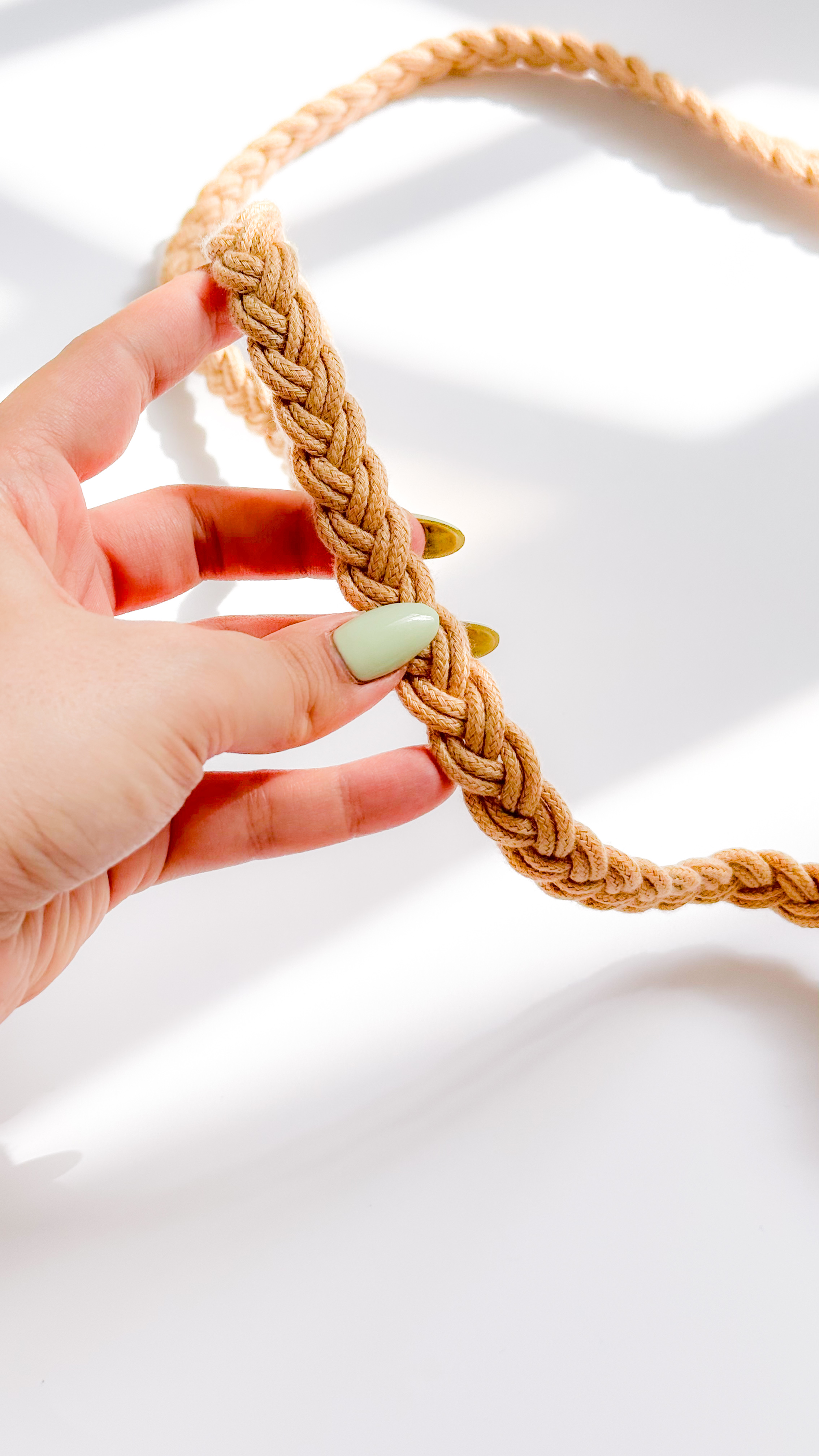 نمای دیگر از کیف مکرومه ساده