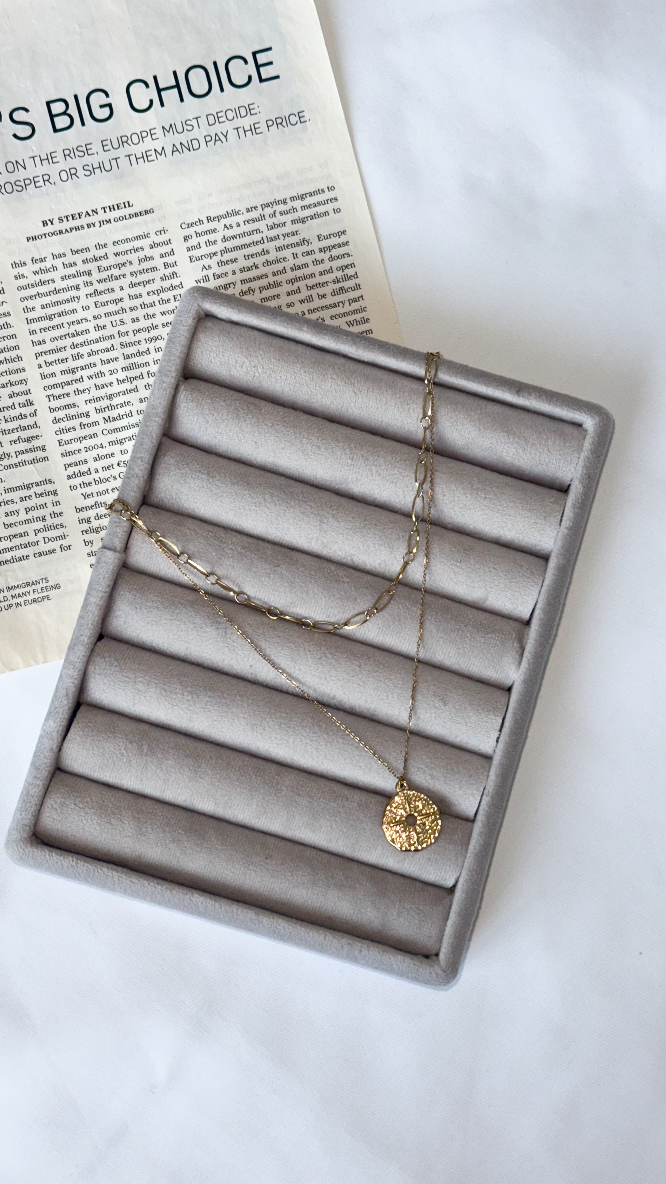 گردنبند دو ردیفه