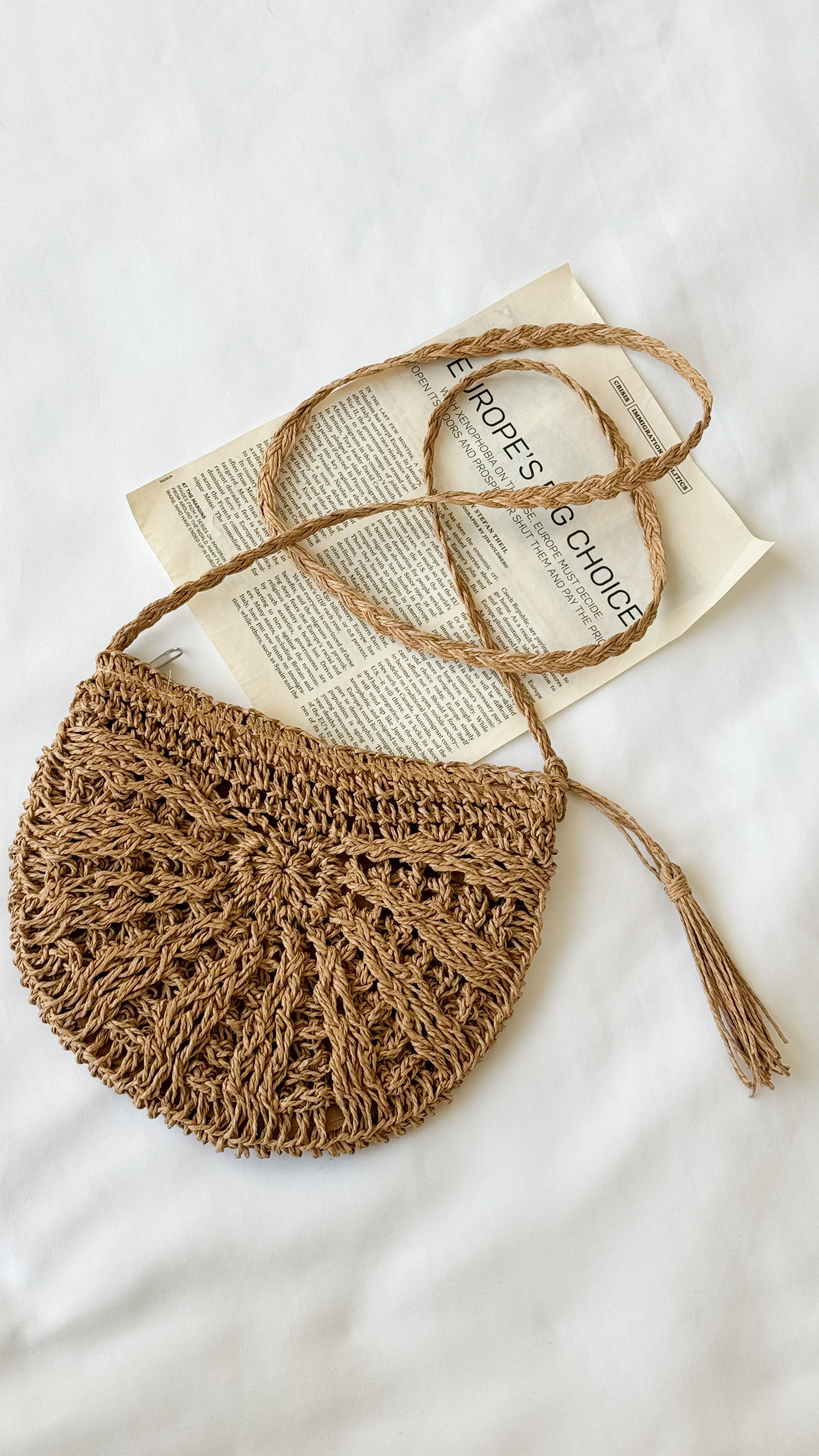 کیف رافیا نیم دایره