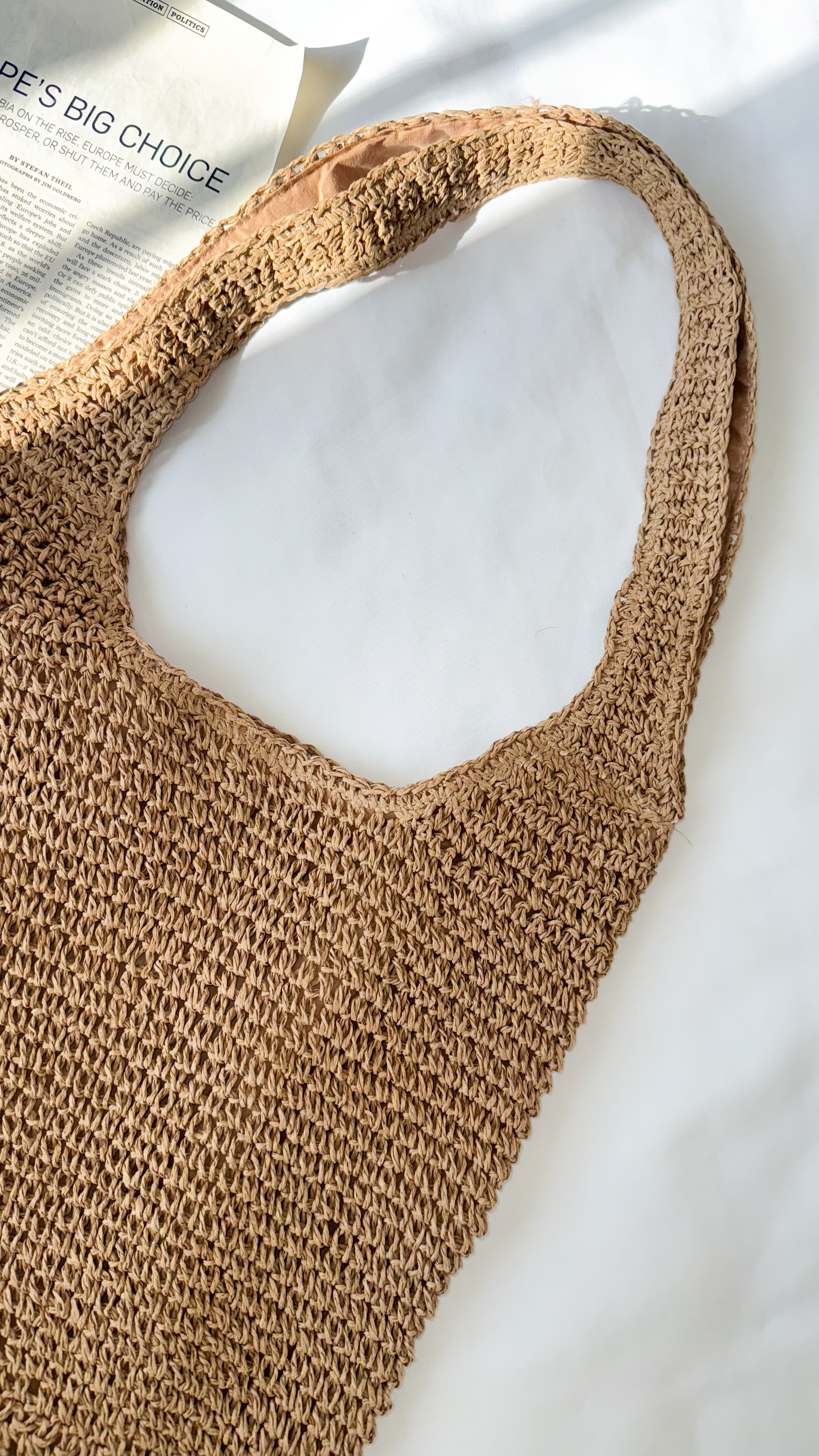 نمای دیگر از کیف رافیا کد 02