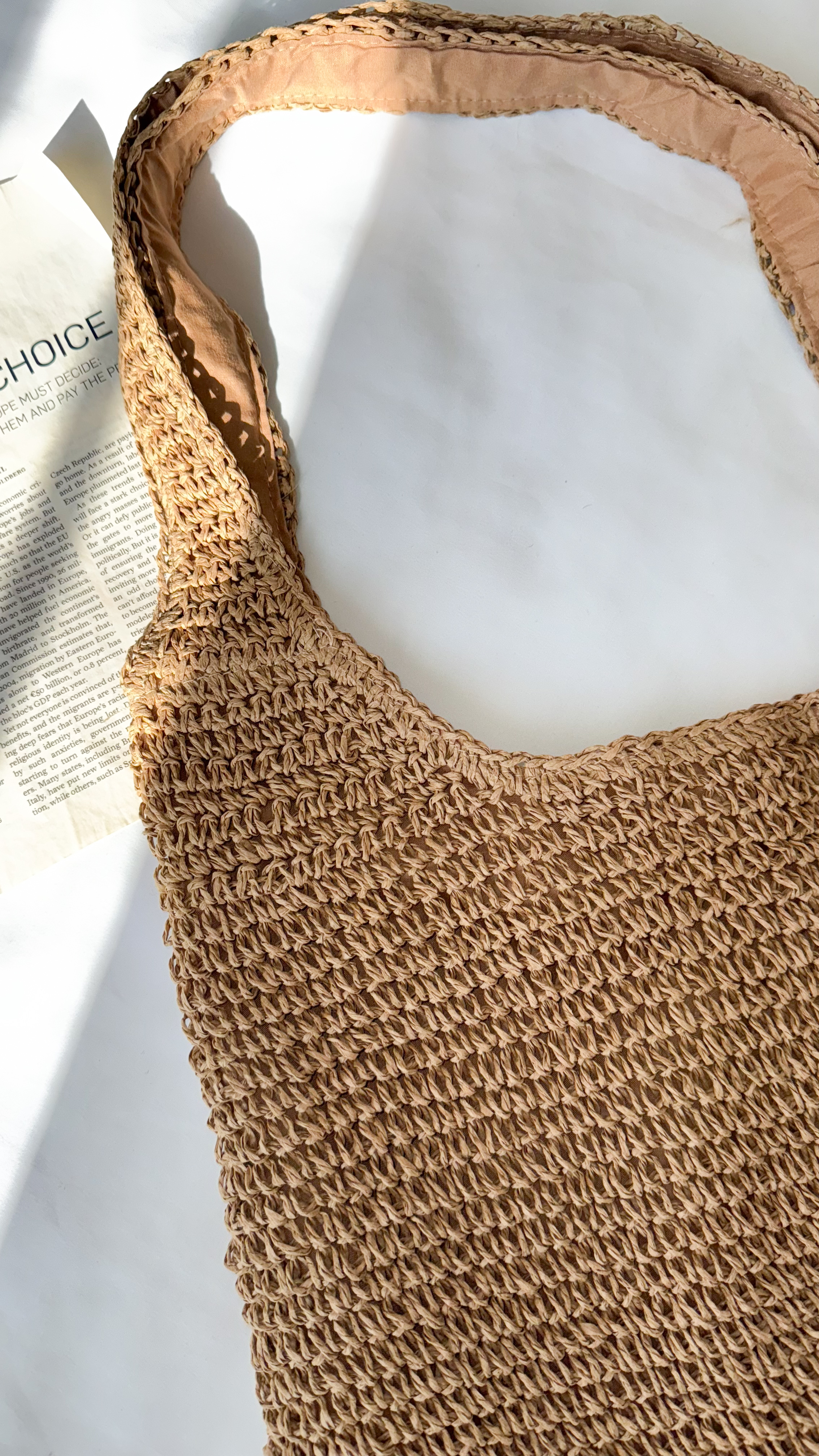 نمای دیگر از کیف رافیا کد 02