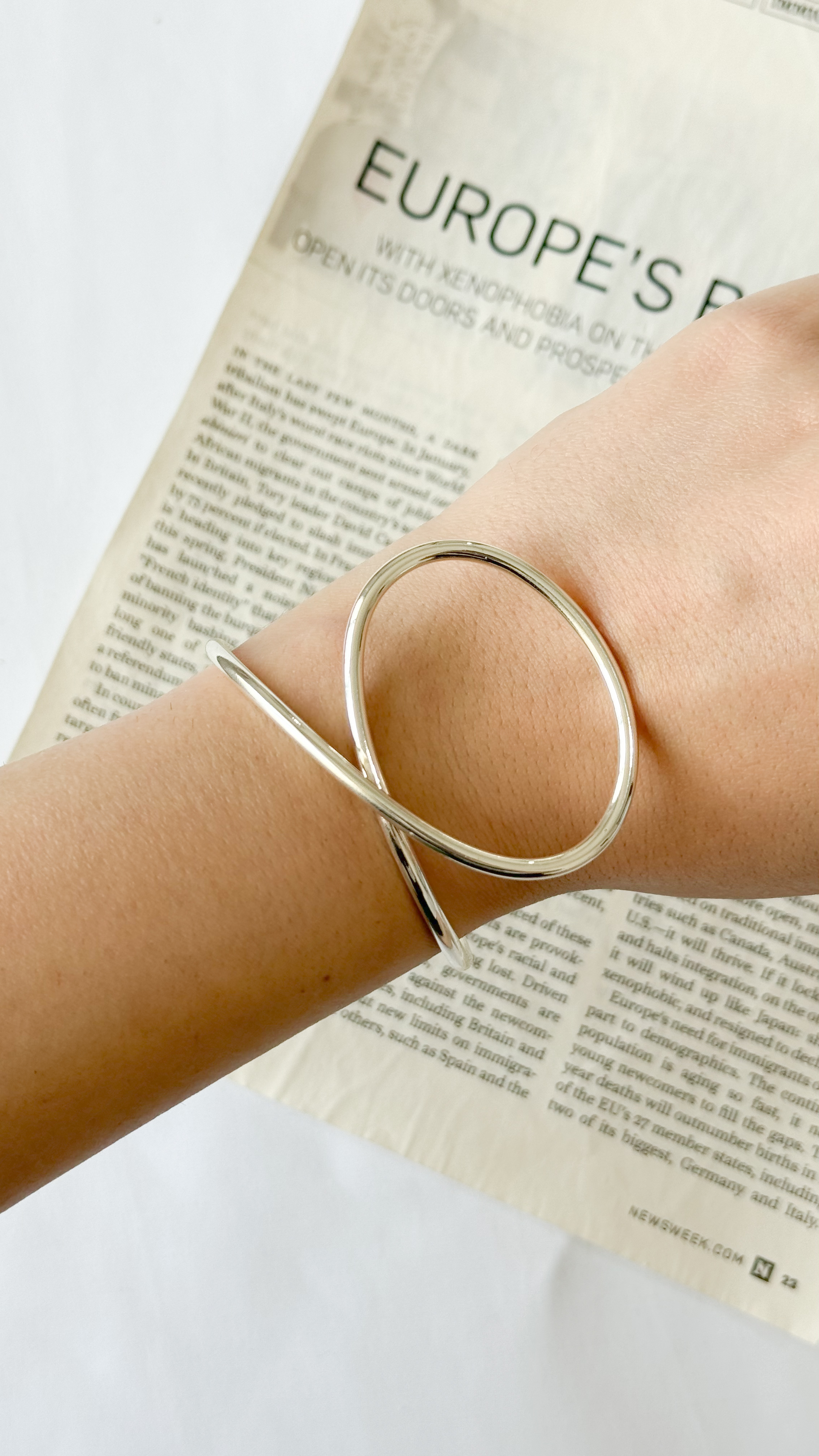 نمای دیگر از دستبند امضا سیلور