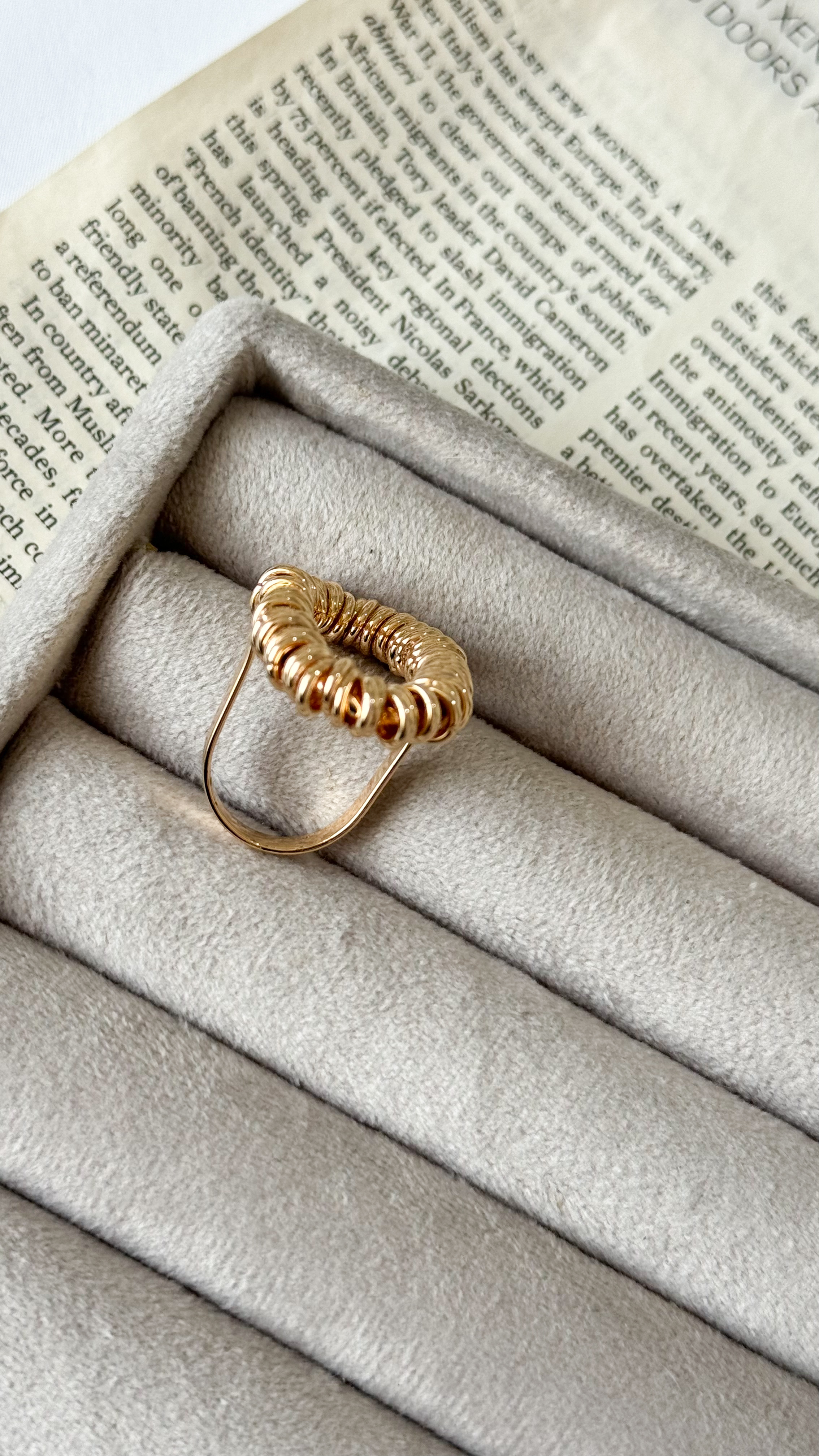 نمای دیگر از انگشتر مفتولی