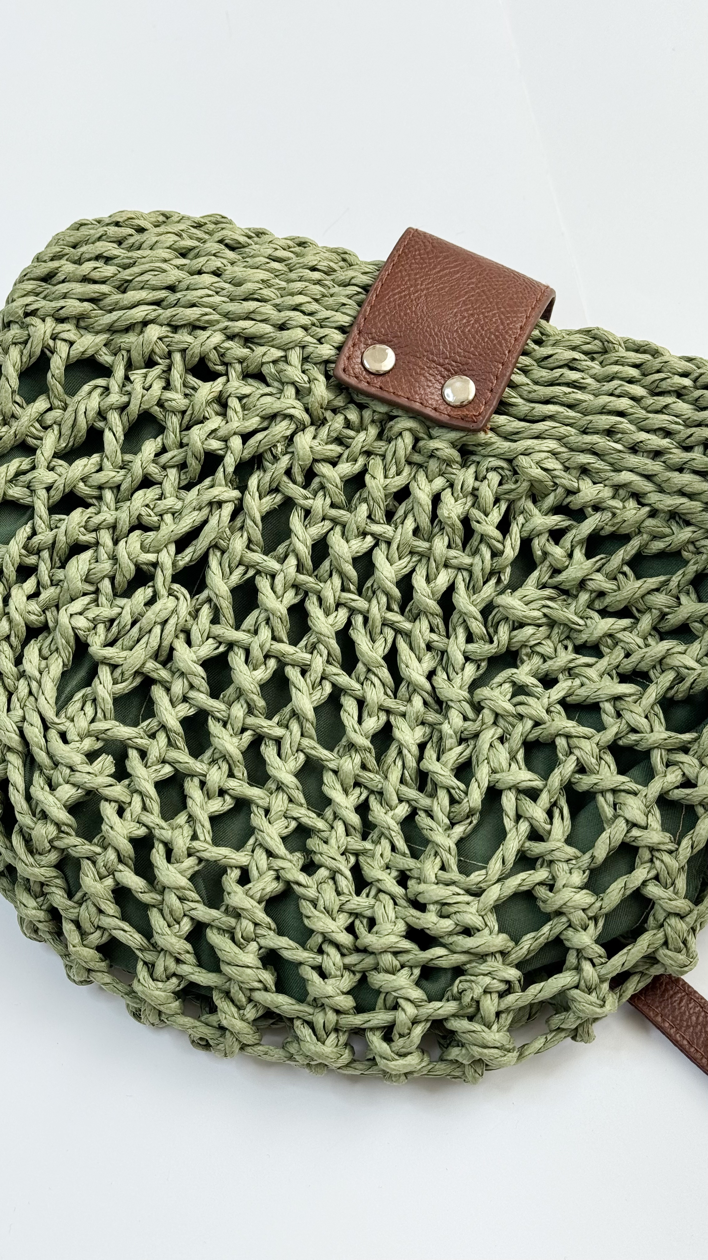 نمای دیگر از کیف رافیا رنگی