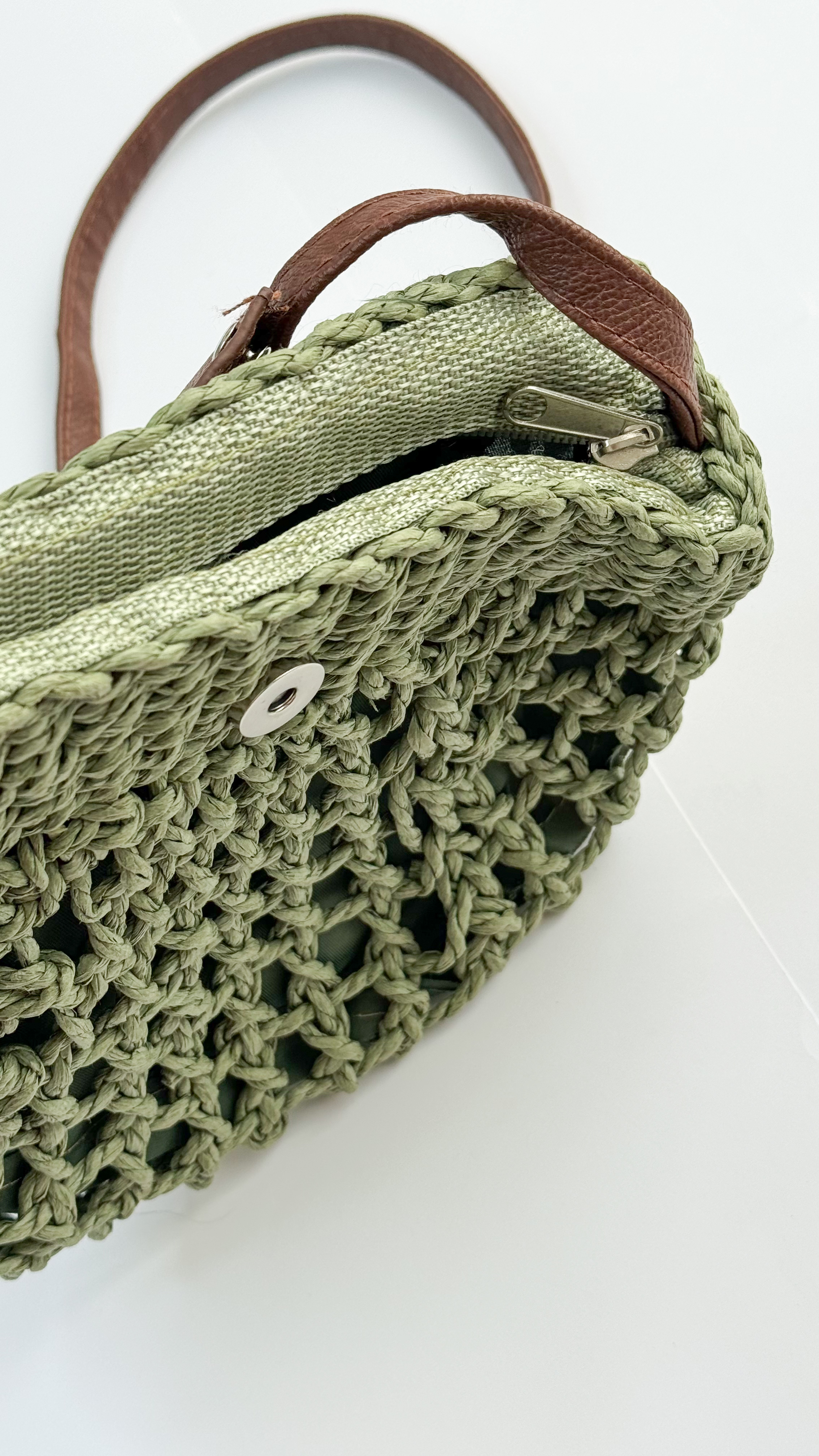 نمای دیگر از کیف رافیا رنگی