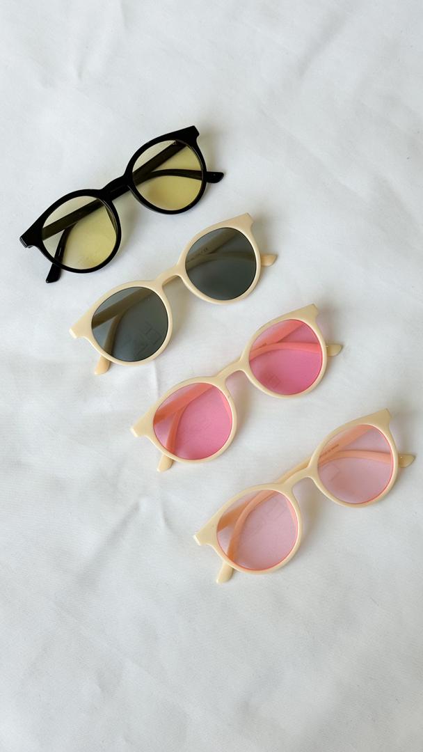 عینک گرد رنگی